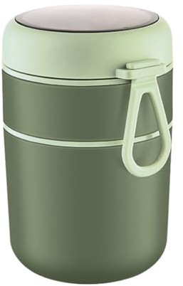 Zambuph Stainless Steel for Thermos Soup Flask Soup Hot Anywhere Flasks for Hot Food for Thermos Food Flask Specifications Portable, 304 green-710ml