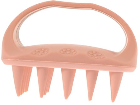 Shampoo Massagebürste für Kopfhaut aus Silikon, Tragbar | Nass und Trocken Nutzbar, Klein und Leicht, Reisetauglich, Verschleißfest, Sanfte Anwendung