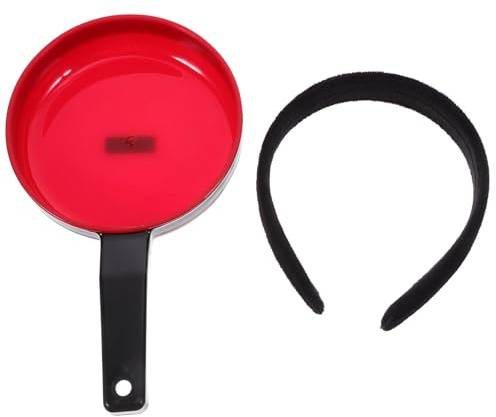MOKKHNB Funny Pan Headband Party Hair Hoop for Boys and Carnival Headpiece Unique Frying Pan Design