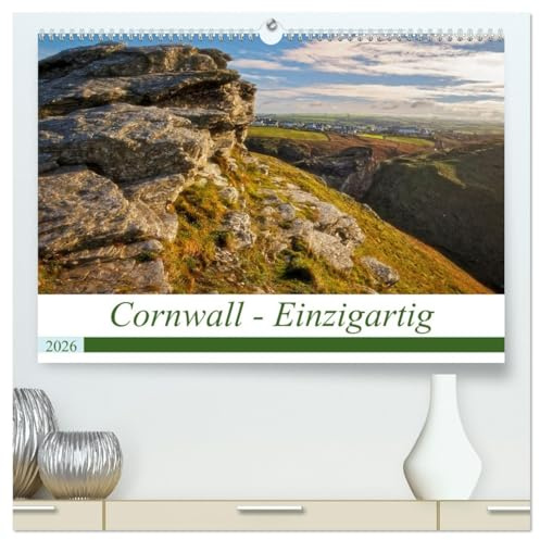Cornwall - Einzigartig (hochwertiger Premium Wandkalender 2026 DIN A2 quer), Kunstdruck in Hochglanz: Atemberaubende Küsten, kontrastreiche Landschaft ... Dörfer - das ist Südengland. (CALVENDO Orte)