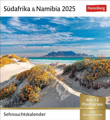 Südafrika & Namibia Sehnsuchtskalender 2025 - Wochenkalender mit 53 Postkarten: Wochen-Kalender zum Aufstellen für Urlaubsfeeling zu Hause. ... zum Aufhängen (Sehnsuchtskalender Harenberg)