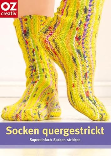 Socken quergestrickt: Supereinfach Socken stricken