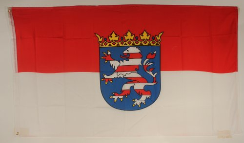 Buddel-Bini Flagge Fahne ca. 90x150 cm : Hessen hessische Hessenflagge