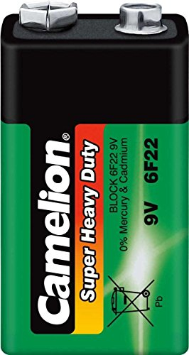 12x Camelion 9V Block Batterie 6F22 MN1604 Super Heavy Duty