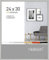 nielsen Bilderrahmen, 24 x 30 cm, Aluminium, Silber matt, Rahmen zum Aufhängen im Hoch- & Querformat, Echtglas, Pixel