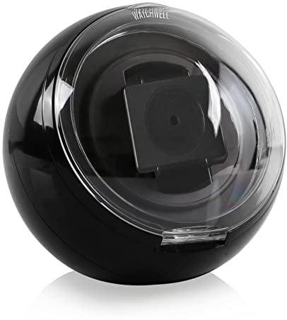 Watchwell® Uhrenbeweger Globe V1 Schwarz für 1 Automatikuhr
