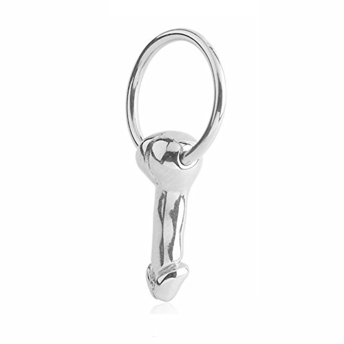 eeddoo Piercing-Ring Klemmring Penis Silber Edelstahl