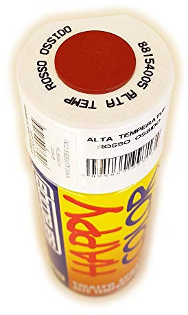 VERNICE SMALTO SPRAY HAPPY COLOR ALTA TEMPERATURA ROSSO OSSIDO 400ML SARATOGA