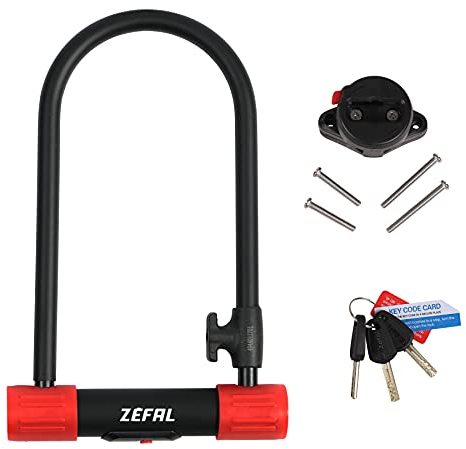 ZEFAL Unisex K-Traz U13 Fahrradschloss, Schwarz, 115 x 230mm
