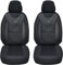 BREMER SITZBEZÜGE Maß Auto Schonbezüge kompatibel mit Nissan Qashqai 1 J10 Fahrer & Beifahrer Set ab 2006-2013 / Auto Sitzbezüge Schonbezug Set Autositzbezüge 2er Pack in Schwarz (G102)