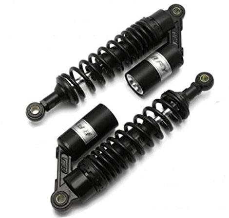 Hegeiisy 320mm 12.5 Zoll 7mm Feder Universal Motorrad Stoßdämpfer Hinterradaufhängung ATV Quad Roller Dirt Bike Für CBR600 CBR400 CB500 YZF XC EXC XCF Schwarze