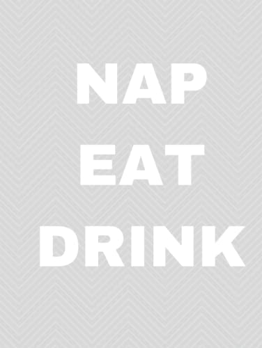 Nap Eat Drink Decorative Home Staging Book: For Console table, End table Coffee table, Bookshelf Display & Show Home | Design on Spine 11x8inch