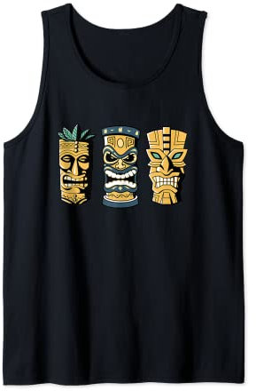 Lustige Tiki-Statue Cartoons für diejenigen, die Tikis lieben Tank Top