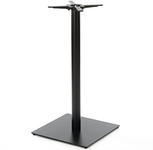 Dublino Premium Stehtischgestell Metall - PJ6588 | schwarz | Höhe 108 cm | Standfuß 43x43 cm | max. Tischplattengröße 70x70 cm | Ideal für Stehtische