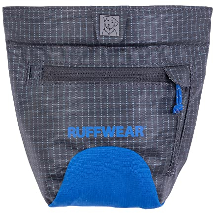 RUFFWEAR Treat Trader, Leckerlibeutel für Hunde mit Taillenclip und verstellbarem Gürtel, freihändiges Training und Zugriff auf Leckerlis, wasserdichtes Futter und sicherem Magnetverschluss, Blue Pool