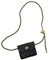 Handtasche Damen Klein Umhängetasche Schultertasche Leder Crossbody mit Verstellbarem Gürtel Kette Gesteppt Mädchen Reisen Mini Schwarz