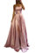 xxxiticat Damen Elegant Lange Ballkleider Satin A-Linie Hochzeitskleid Abendkleider Sexy Neckholder Spaghetti Brautkleid Kleider Lang Prinzessin Brautjungfer Kleid(RD,XS)