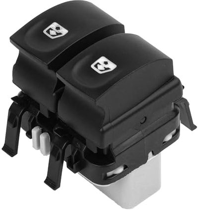 YAOPEI Bouton Leve Vitre Prise GRISE pour Clio 3 Modus Twingo 2 NON-confort Côté Conducteur Avant Gauche 8200214939
