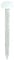Weiße 30 mm Poly-Spitzenstifte (50 Stück) UPVC-Nägel, Polymerkopfstift