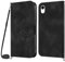 Netany Coque pour iPhone XR avec Cordon, Etui pour iPhone XR (6,1 Pouces) avec Cordon Collier, Cuir Flip Portefeuille, Housse Case Etui avec [Bandoulière Réglable] Lanyard Case Cover (Noir)