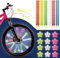 24 Stück Speichenreflektoren Fahrrad Kinder Fahrrad Zubehör Kinder Katzenaugen Fahrrad Kinder,Bunte Fahrradspeichen Speichen Reflektierende Sterne Reflektoren Fahrrad. (Kein Warnhinweis zutreffend A)