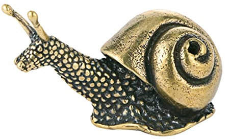 CAXUSD Schneckenornament Für Schreibtisch Dekoratives Messing-schneckenschmuck Modell Bastelornament Für Teehaus Wohnaccessoire