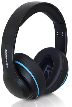 Blaupunkt Active Noise Cancelling Bluetooth 5.3 Kopfhörer HPB 30 – Over Ear Kopfhörer faltbar mit USB-C Anschluss, 20 Std. Laufzeit & integriertem Mikrofon Freisprechen für Smartphone & PC