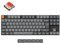 Keychron K1 Max Ultra-Slim QMK/VIA Wireless/Wired Custom Mechanical Keyboard,2.4 G Bluetooth RGB Backlight Hot Swappable TKL DE-ISO Layout Hot Swappable Low-Profile Gateron Roter Switch