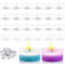 Teelichthalter Set Kerzengläser Runden 50Stk Teelichtgläser Windlicht Set Mit Dochtekerzenbecher Für Dekoration Hochzeiten Partys Und Tischdekorationen Kerzen Herstellen 38x18 mm