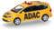 Herpa Modellauto VW Sharan ADAC, Miniatur im Maßstab 1:87, Sammlerstück, Made in Germany, Modell aus Kunststoff, Gelb