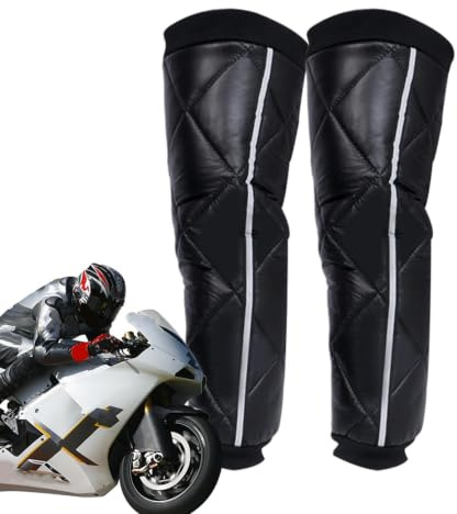 Huitrcrio Kniewärmer Motorrad Beinwärmer, Warme Beinlinge Zum Radfahren, Motorrad Thermo Beinwärmer, Wasserdicht Winddicht Winter Beinstulpen Mit Reißverschluss, Outdoor Beinschutz Warmer
