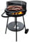 Holzkohlegrill Stahl mit Griffen mobiler BBQ Grill Höhe 83 cm Robuster Kohlegrill & HLKauf-Block (Grill Deluxe 83cm & HLKauf-Block)