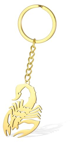 SIPURIS Porte-clés Scorpion pour homme et femme avec pendentif constellation Scorpion