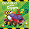 Dinosaurs and Diggers 123 Children's Counting Book Toddlers Early Learning Padded Board Book For Kids by Page Publications