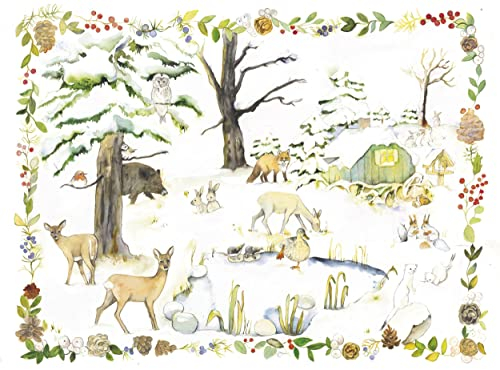 Adventskalender Tiere am Winterteich