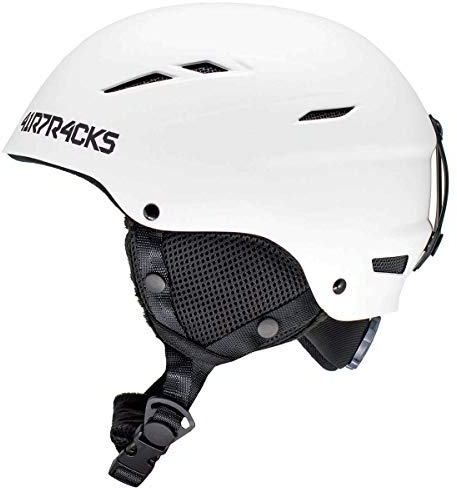 Airtracks Star T-200 Ski Helm Snowboardhelm für Herren Damen Skihelm Snowboard Helm - weiß - S (48-51cm)