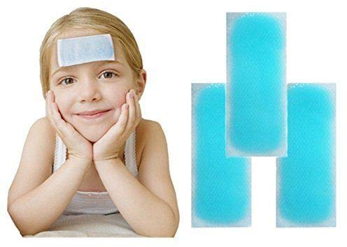 Kühlpflaster zum knicken 10x Kühlpad Kühlung Kopfschmerzen Kältepflaster Pflaster Fieber Fieberpflaster Migräne Kühlpads sicher sofort Kühlung Kühlkissen Kinder Maske rotznäschen Baby fiebersenker