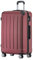 BEIBYE Hartschalen-Koffer Trolley Rollkoffer Reisekoffer Handgepäck 4 Rollen (M-L-XL-Set) (Weinrot, L)