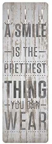 Bilderwelten Garderobe - A Smile, Größe HxB:105cm x 34cm