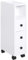 HOMCOM Meuble Bas Colonne Rangement Salle de Bain à roulettes Blanc dim. 18L x 30l x 68,5H cm
