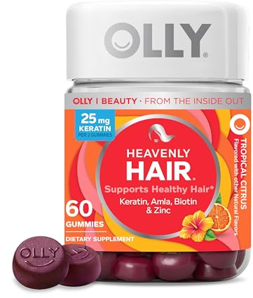 OLLY Heavenly Hair, Supports Healthy Hair,* Keratin, Biotin - 60 Count