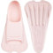 CAPAS Kurze Trainingsflossen für Schwimmen | Komfortable Silikon Schwimmflossen | Kurzflossen | Taucherflossen | Unisex Flossen für Kinder Erwachsene | Kurze Klinge Beinstärke aufbauen (Rosa, XXXS)
