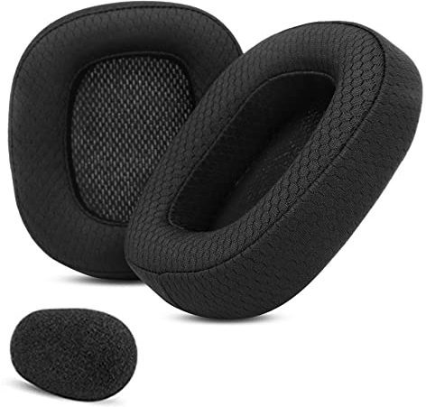 G930 Headset Ohrpolster Upgrade Ersatz Ohrpolster Kompatibel mit Logitech G930 G930s 430 G432 Kopfhörer Ohrpolster / Cover / Ohrmuschel / Teile (Stoff-Ohrpolster)