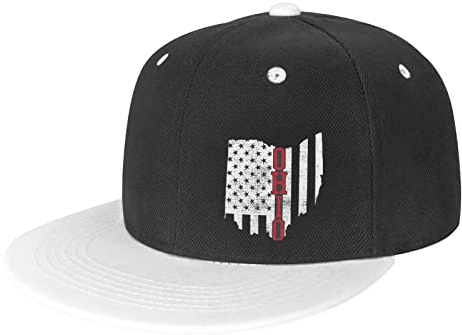 874 Baseballkappe 4. Juli Staat Ohio Usa Us-Flagge Staaten Vintage Dad Hat Casual Basecap Baseball Retro Baseball Mützen Für Outdoor Wandern Running