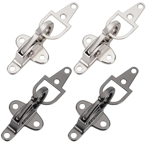 BENECREAT 4 Stück Pullover Swirl Clip Cape Cloak Clips, Cardigan-Kragen-Clips Gunmetal Platinum Hemden Kleider Schals Karabinerverschluss-Clip Für Mantel, Daunenjacke, Nähzubehör