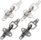 BENECREAT 4 Stück Pullover Swirl Clip Cape Cloak Clips, Cardigan-Kragen-Clips Gunmetal Platinum Hemden Kleider Schals Karabinerverschluss-Clip Für Mantel, Daunenjacke, Nähzubehör