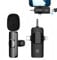 Microfono Wireless per iPhone/iOS/Androide/PC/Laptop, Plug & Play Professionale Microfono Bluetooth, Microfono Lavalier Wireless Riduzione del Rumore per Youtube, TikTok, Vlog Registrazione Video