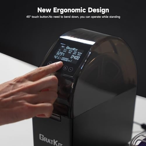 GratKit Filament Trockner Firefly V2.0, 3D Drucker Filament Dryer, Smartlife APP Gesteuerter, Lüfter für effektives Trocknen eingebaut, Trockenbox für PLA, PETG, ABS, Nylon, TPU, PC, Schwarz