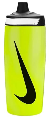 Nike Unisex - Adult Refuel Bottle Grip 18 oz Water Bottle, Volt/Black/Black, 532 ml