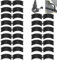 runrayay 16 Pcs Bicycle Handlebar Rubber Gasket, 31.8 to 22.2/25.4 Non-Slip Durable Rubber Gasket for Mountain Bikes, Road Bikes Handlebar Gasket Adapter